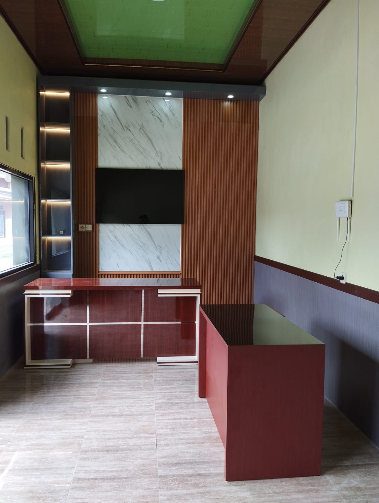 Interior aluminium hasil pemasangan rapi